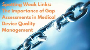 Gap assessment displayed as a link in a chain